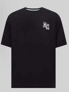 Psycho Bunny Black Graphic Short-Sleeve T-Shirt